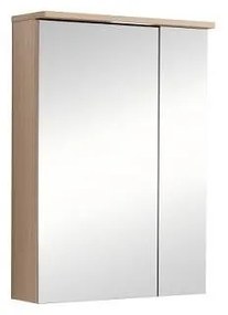 Огледален шкаф за баня AMO-50 6018-50, Inter Ceramic, с LED осветление, PVC, 50х70х17см