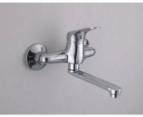 Стенен смесител Капри ICF 5342041 7215, месинг, хром, 20x18х11см