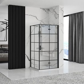 Душ кабина Rea Molier Black Double 90x110