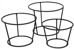 К-кт стойки за блок маса 3бр Конус черни - (SG-79834(S3))(A,B,C)