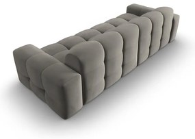 Сив кадифен диван 255 cm Kendal - Micadoni Home