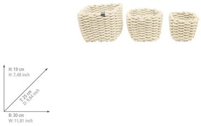 Текстилни кошници в комплект 3 бр. 30x25x19 cm Tom Tailor – Wenko