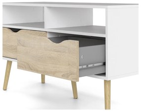 Бяла маса за телевизор , 99 x 58 cm Oslo - Tvilum