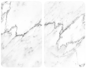Комплект от 2 стъклени капака за печка , 52 x 30 cm Marble - Wenko