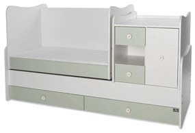 LORELLI Classic Трансформиращо се легло-люлка 190/72 см. MINI MAX БЯЛО/MILKY GREEN