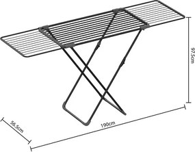 Сушилник за дрехи 5five Mojave Extending, Метал, 20 m