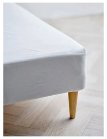 Бял еластичен чаршаф от органичен памук 90x200 cm Calm – Södahl