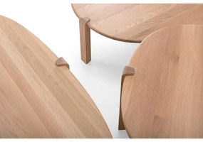 Масичка за кафе от масивен дъб в естествен цвят 80x150 cm Kulin – Gazzda