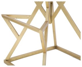 Черен/в златист цвят тапициран бар стол (височина на седалката 75 cm) Piramid – Mauro Ferretti