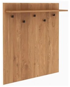 Стенна закачалка от дъбово дърво в естествен цвят с рафт Abies - The Beds