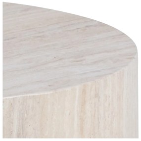 Бежови кръгли масички за кафе в комплект от 2 бр. от камък ø 58 cm Dice – Actona