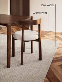 Кремав ръчно изработен вълнен килим 120x170 cm Greenwich – Ted Baker