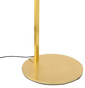 Модерна дъгова лампа месинг вкл. LED с димер за докосване - Arlow