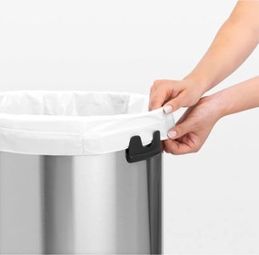 Кош за боклук Brabantia Touch Bin 647251, 60 л, Плавно и безшумно отваряне, Черен/инокс