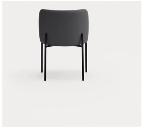 Тъмносиви тапицирани трапезни столове в комплект 2 бр. Mogi – Teulat