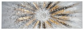 Картина atmosphera Kylia, Ръчно рисувано платно 150x150 см, Златна, Асорти дизайни