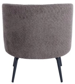 Тъмнокафяв фотьойл от плат букле Dieyda - Light &amp; Living