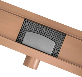 Линеен отводнител Rea Neox brush copper 70