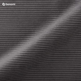 Тъмносив ъглов разтегателен диван от велур , ляв ъгъл Moghan - Micadoni Home