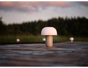 Сива алуминиева LED затъмняваща се настолна лампа (височина 22 cm) Harvest – Zone