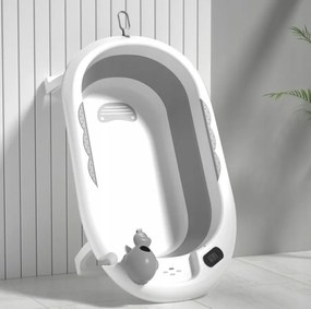 Сгъваема бебешка вана VAIANA PREMIUM с възглавница - повече цветове Бежово