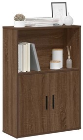 860415 vidaXL Библиотека, кафяв дъб, 60x24x85 см, инженерно дърво
