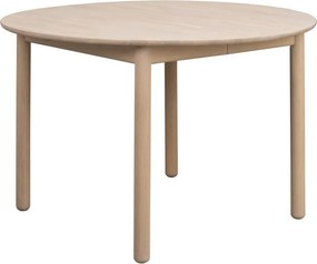 Кръгла сгъваема трапезна маса от масивен дъб ø 120 cm Derrymore – Rowico