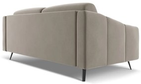 Бежов кадифен диван 202 cm Nalu – Makamii