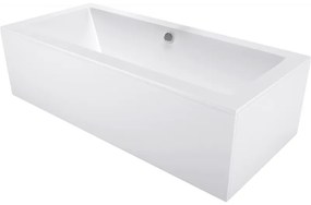 Mexen Cube вана правоъгълна 160 x 70 см с корпус, бяла - 55051607000X