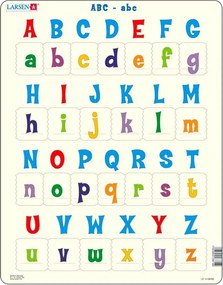Larsen - Пъзел: Образователен – "Английската азбука" – 26 части, голям
