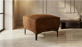 Светлокафява табуретка от изкуствена кожа Copenhagen - Scandic