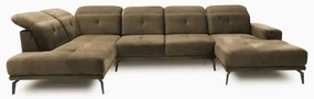 Бежов ъглов диван (ляв ъгъл/U форма) Bretan – ELTAP