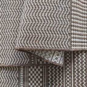 Висококачествен кафяв килим с фина шарка подходящ за всяка стая Ширина: 80 см | Дължина: 150 см