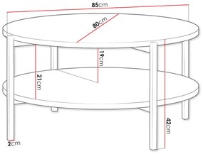 Масичка за кафе Sigma B-Fusiko-Mavro