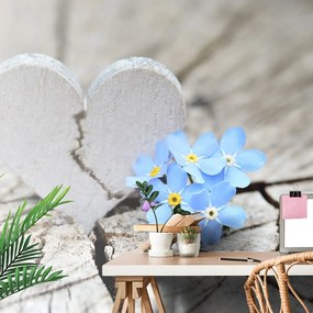Самозалепващ фототапет – Сърце на старо дърво