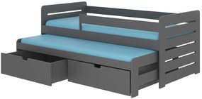 Бебешко легло Mirko-200 x 90-With protector-Grafitis