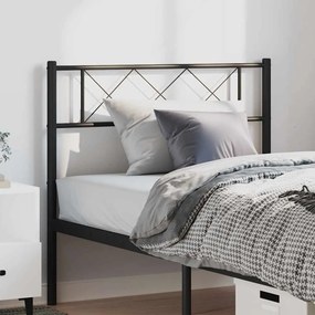 372306 vidaXL Метална табла за глава, черна, 100 см