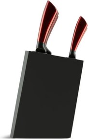 Комплект 5 бр ножове Edenberg EB-936, Карбонова стомана, Поставка, Червен