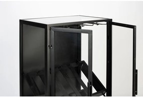 Черна стойка за вино от елхово дърво за 10 бутилки, 52x103 cm Rob - White Label