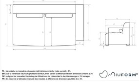 Бежов модулен диван (десен ъгъл) Flex Felix – Miuform