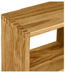 На няколко нива стенен рафт от масивен дъб в естествен цвят 15 cm Townsville – House Nordic