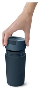 Тъмносиньо-антрацитна чаша за пътуване 450 ml Sipp - Joseph Joseph