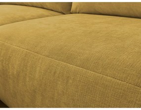 Ъглов диван в цвят жълта охра Aden – Bobochic Paris