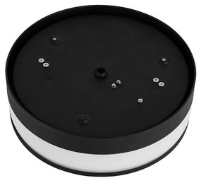 Модерна външна таванна лампа черна 28 см IP44 - Flavi