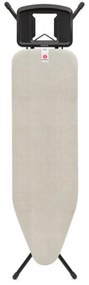 Маса за гладене Brabantia B 1008893, 124x38 см, 7 позиции за регулиране, Голяма поставка за ютия, Светлосив
