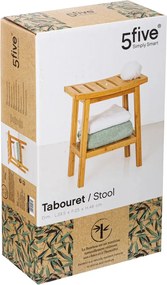 Табуретка за съхранение 5five Bambou - Черен