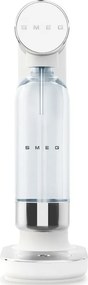 Машина за сода SMEG Collezione SKC01WHM, 800 мл, CO2, Предпазен клапан, Тавичка за отцеждане, Ръчна, Бял мат