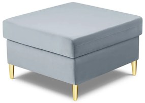 Светлосиня кадифена табуретка Kyoto – Cosmopolitan Design