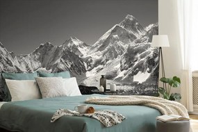Самозалепващ фототапет – Черно-бели заснежени планини
