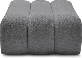 Сива табуретка от прежда с примки от букле Azra – Bobochic Paris